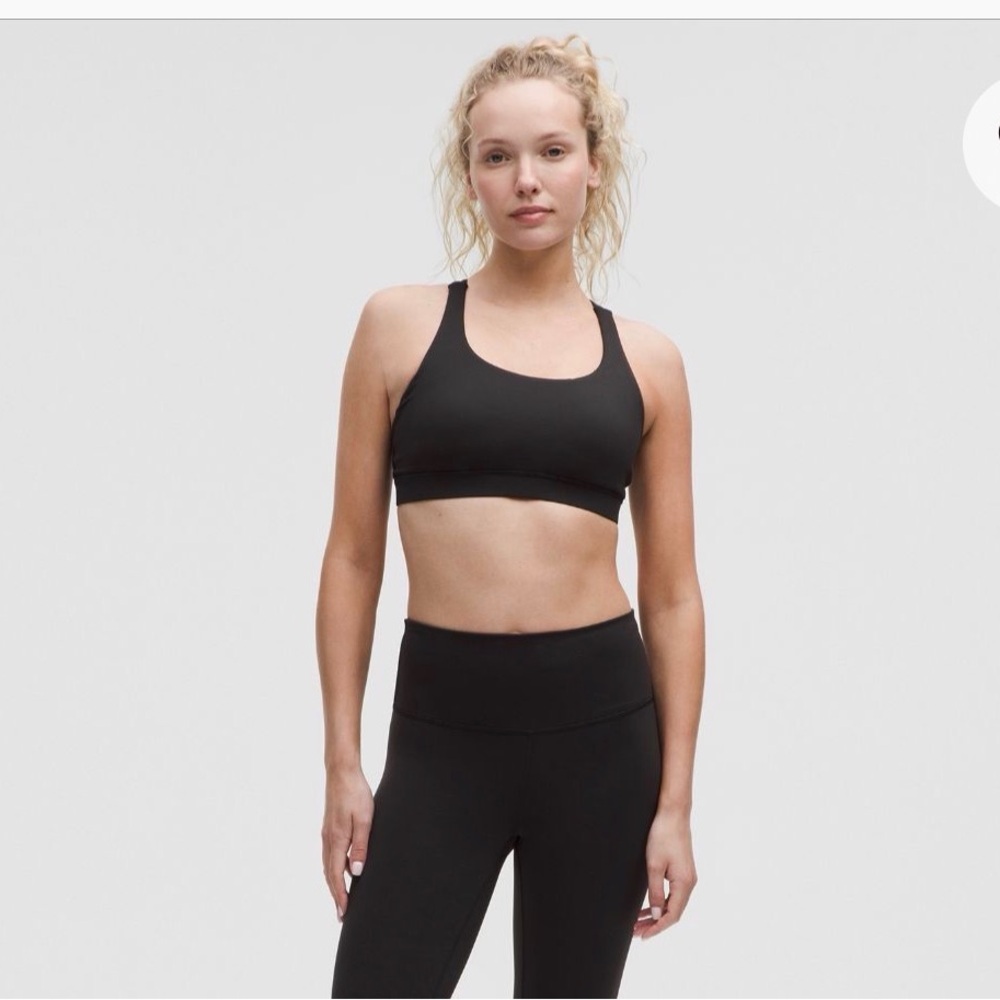 Lululemon Black Energy Bra Size 8